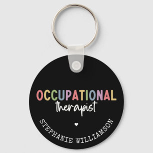 Custom Occupational Therapist OT Gifts Keychain