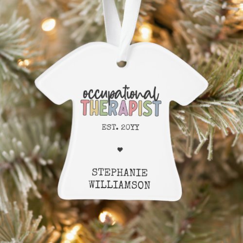 Custom Occupational Therapist OT Gifts Ornament