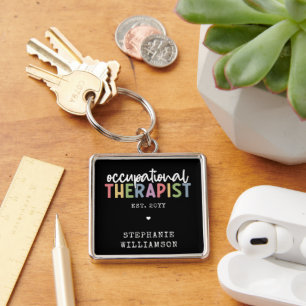 Custom Occupational Therapist OT Graduation Gifts Keychain
