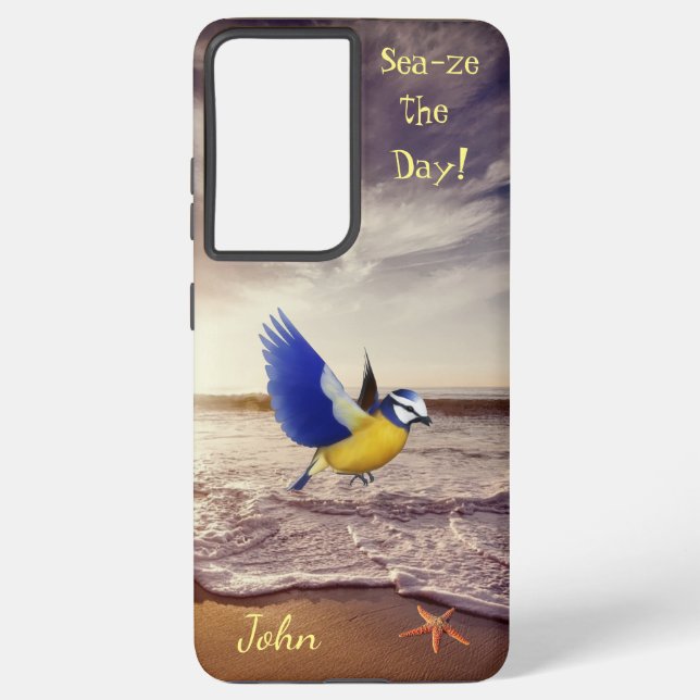 Custom Ocean Bird Starfish   Samsung Galaxy Case (Back)