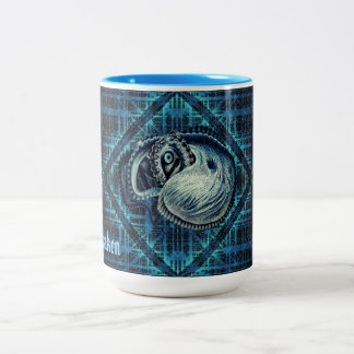 Custom Octopus Squid Nautilus Argonaut Name Two-Tone Coffee Mug