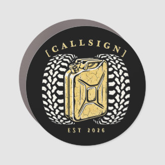 Custom Off-Road Rig Callsign Heavy Duty Car Magnet