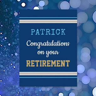 Custom Office Congrats! Huge retirement card