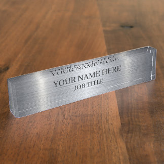 Custom Office Name Plate with Job Title