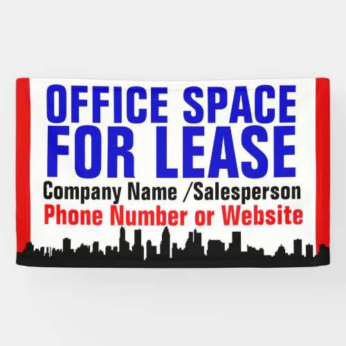Custom Office Space For Lease Sign