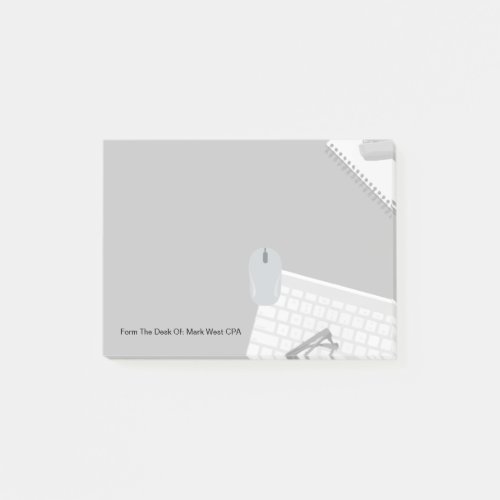 Custom Office Sticky Notepads For An Accountant