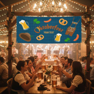 Custom Oktoberfest Festive Bavarian Banner 