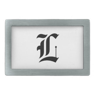 Custom Old English Font Letter (e.g. L for Letter) Belt Buckle