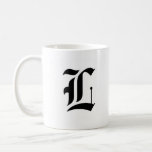 Custom Old English Font Letter (e.g. L For Letter) Coffee Mug at Zazzle
