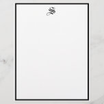 Custom Old English Traditional Professional Font Letterhead<br><div class="desc">Custom Old English Traditional Professional Font</div>