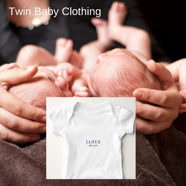 Custom Older Twin Big Brother Baby Bodysuit (Creator Uploaded)