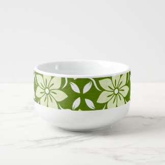 Custom Olive Blossom Repeat Soup Mug