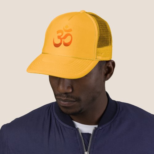Custom Om Mantra Symbol Mens Womens Unisex Trucker Hat