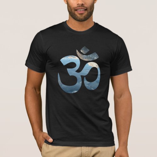 Custom Om Mantra Yoga Mens Bella Canvas Black T_Shirt