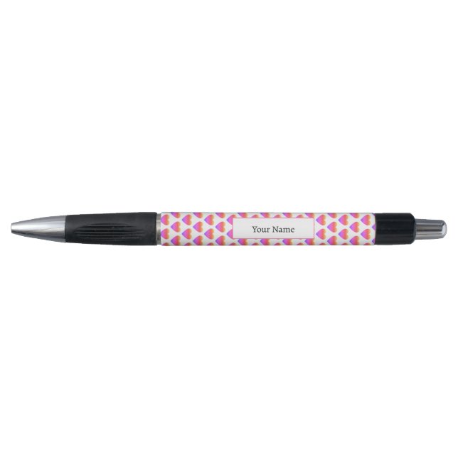 Custom Ombre Heart Pattern Pen (Front)