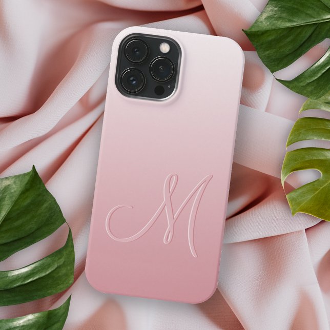 Custom Ombre Light Peach Blush Pink Gradient iPhone Case (Creator Uploaded)