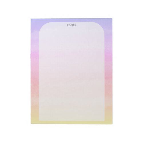 CUSTOM Ombre Watercolor TO_DO List Shopping Notes