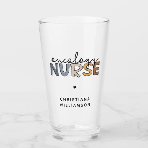 Custom Oncology Nurse Oncology RN Gifts Glass