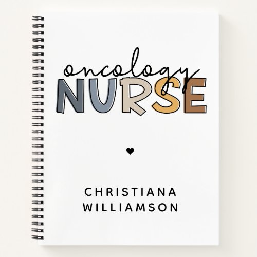 Custom Oncology Nurse Oncology RN Gifts Notebook
