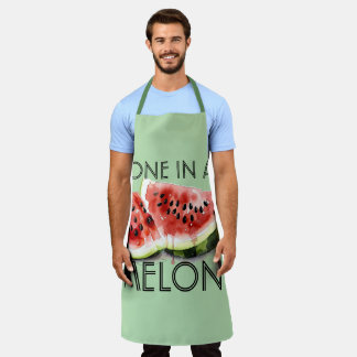 Custom ONE IN A MELON Summer Vibes Party Birthday Apron