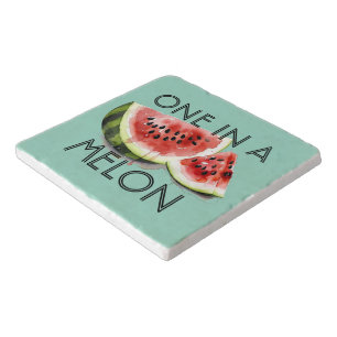 Custom ONE IN A MELON Summer Vibes Party Birthday Trivet