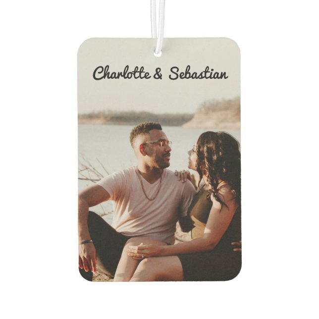 Custom One Of A Kind Personalized Photo Air Freshener (Back)