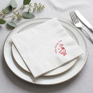 Custom One Silly Goose,Preppy First Birthday Napkins