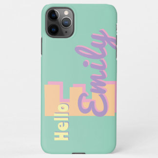 Custom onogram Phone Case – purple, blue & Peach