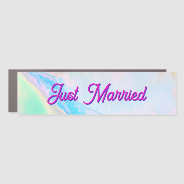 Custom Opal Car Magnet (Front)