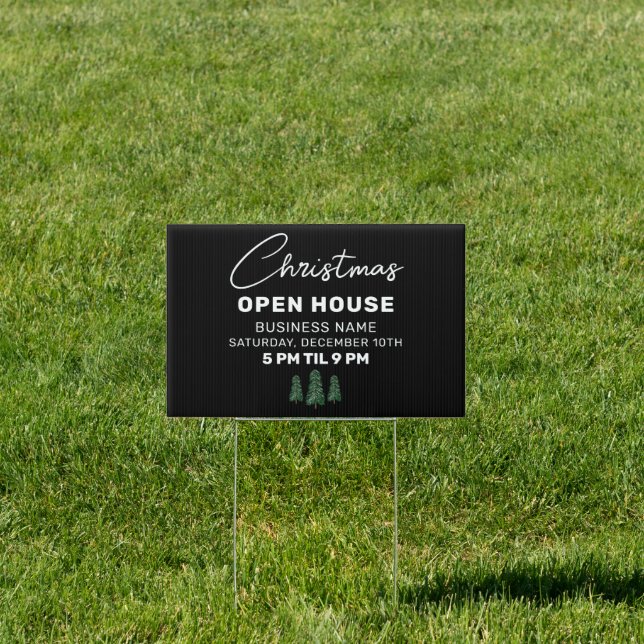 Custom Open House Promotional Business Yard Sign (Insitu)