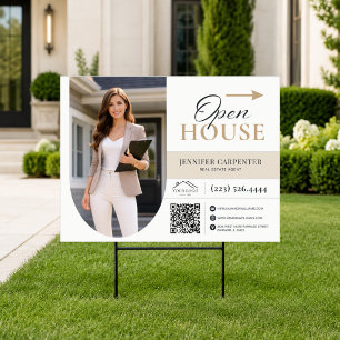Custom Open House Yard Sign Realtor Marketing