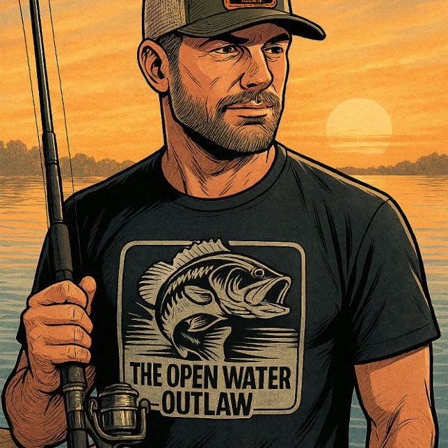 Custom Open Water Bass Outlaw T-Shirt (Creator Uploaded)