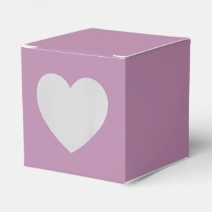 Custom Opera Mauve Solid Color Minimalist Wedding  Favor Boxes