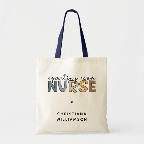 Custom Operating Room Nurse OR Nurse Appreciation Tote Bag