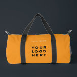 Custom Orange Business Logo Name Instagram Fitness Duffle Bag<br><div class="desc">Custom Logo minimal boho orange Name Company Promotional Instagram Fitness  Duffle Bag featuring a simple and modern template with your business logo,  photo or image and any personalized text. Perfect for fitness,  yoga,  workout,  exercise. Add your name,  website or social network address. No minimum order.</div>