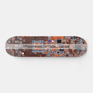 Custom Orange PCB Circuit Board for IT Pros