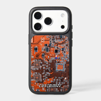Custom Orange PCB Circuit Board for IT Pros 2 iPhone 17 Pro Case