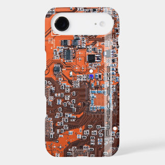 Custom Orange PCB Circuit Board for IT Pros iPhone 17 Air Case