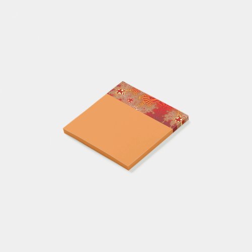 Custom Orange Red Cross Post_It Notes