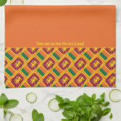 Custom Orange SRI LANKA  Kitchen Towel (Folded)
