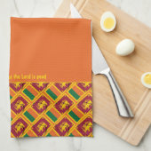 Custom Orange SRI LANKA  Kitchen Towel (Quarter Fold)