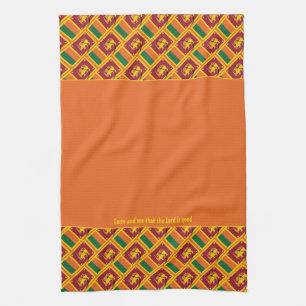 Custom Orange SRI LANKA  Kitchen Towel