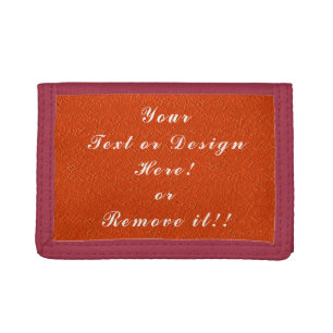 Custom Orange Wallet Case with Unique Texture