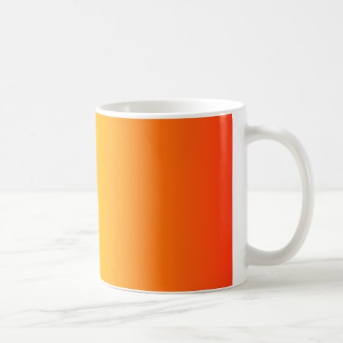 Custom Orange Yellow Coffee Mug