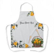 Custom Oranges Simple All Over Print Apron