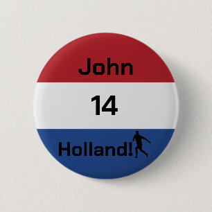 Custom Oranje Fan Spirit Button
