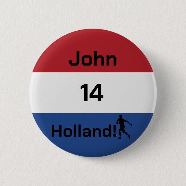 Custom Oranje Fan Spirit Button (Front)