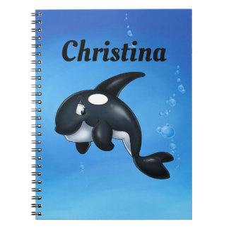 Custom Orca Whale Notebook