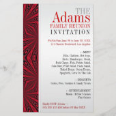 ::CUSTOM ORDER:: Adams Family Reunion Party Flyer (Back)