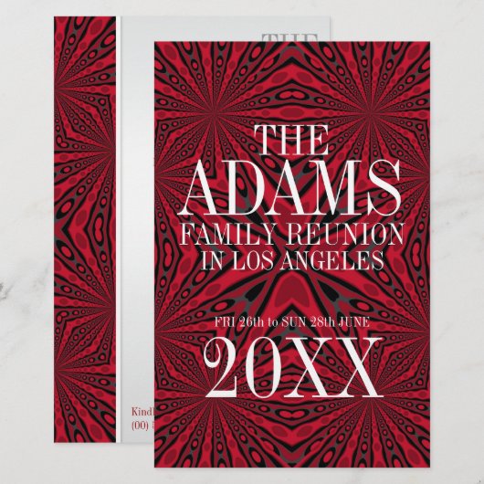 ::CUSTOM ORDER:: Adams Family Reunion Party Flyer (Front/Back)